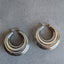 Sterling Silver Fluted Hoop Earrings