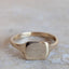 Gold Square Signet Ring