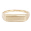 Gold Beveled Signet Ring