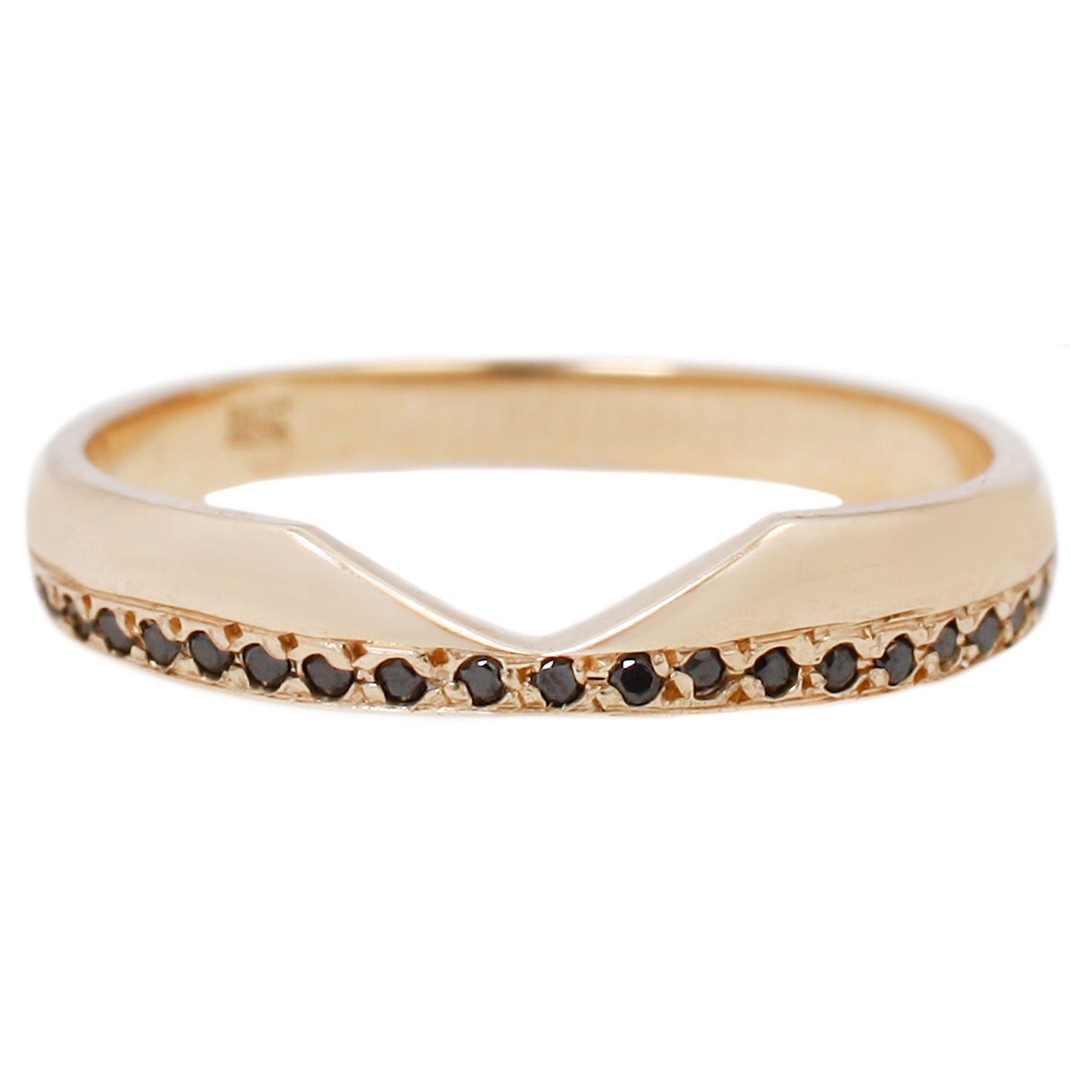 Notch Eternity Ring (Black Diamonds) by Adeline – Aster Jewelers