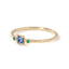 Blue and Green Prism Ring