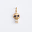 Sapphire Skull Charm