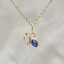 Sapphire Cabochon Amphora Pendant