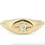 Gold Jorie Diamond Star Signet Ring