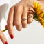 Gold Beveled Signet Ring