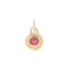 Mini Ruby Spiral Charm