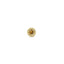 Yellow Sapphire Milgrain Stud (2mm)